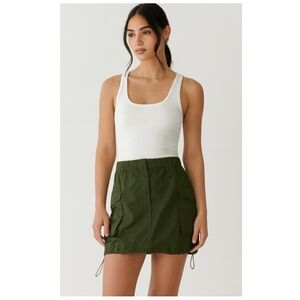 ARITZIA The GROUP BABATON Women’s Size 0 Green Cargo Vessel Mini Parachute Skirt